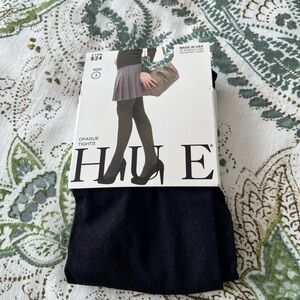 HUE Classic Black Opaque Tights one pair!